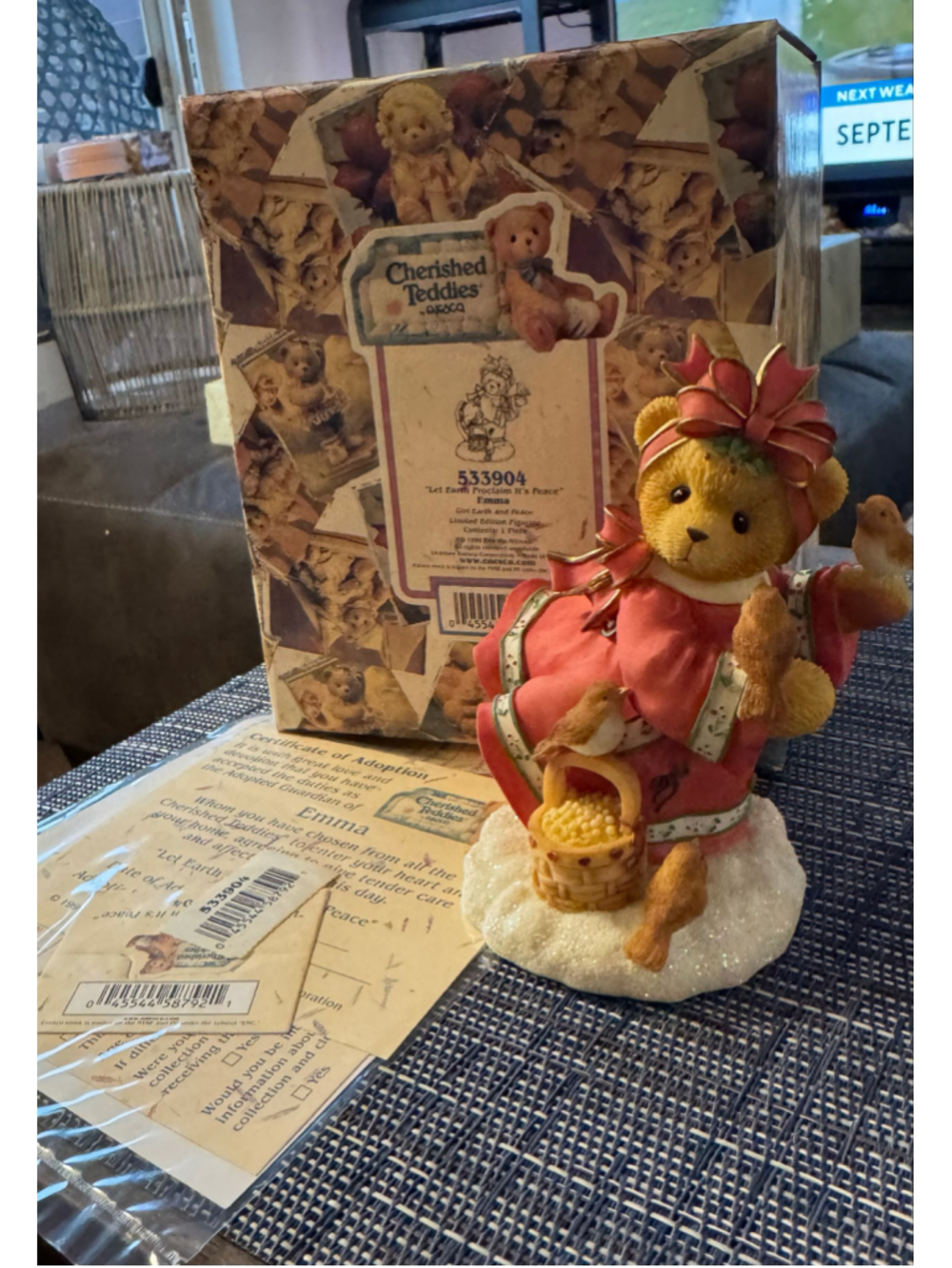 Cherished Teddies Emma Let Earth Proclaim It's Peace Figurine 533904